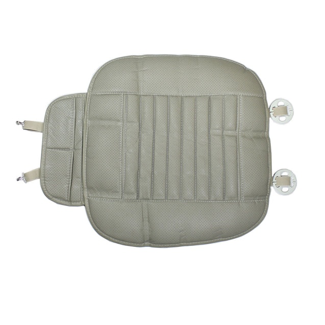 Universal Car Seat Cover PU Leather 3D Breathable Pad Mat for Auto Chair Gray - Anyvolume.com