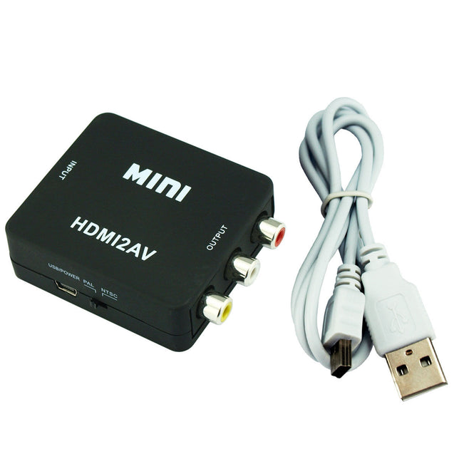 Mini Composite HDMI CVBS RCA to AV Video Converter Adapter 720p 1080p Upscaler - Anyvolume.com