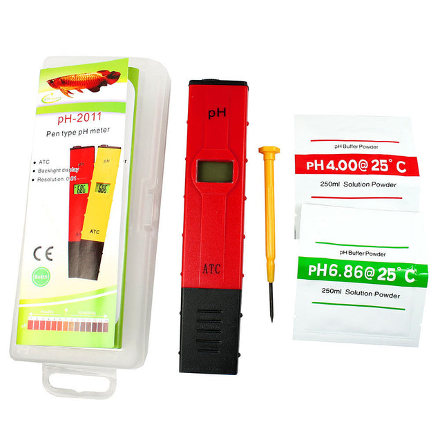 Pocket Digital pH Meter Tester Pen 0.05pH - ATC Waterproof for Pool Aquarium Lab - Anyvolume.com