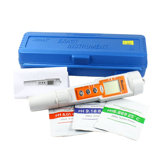 Waterproof Portable pH Meter  Precision Digital pH / Temp Tester - Pen Style - Anyvolume.com