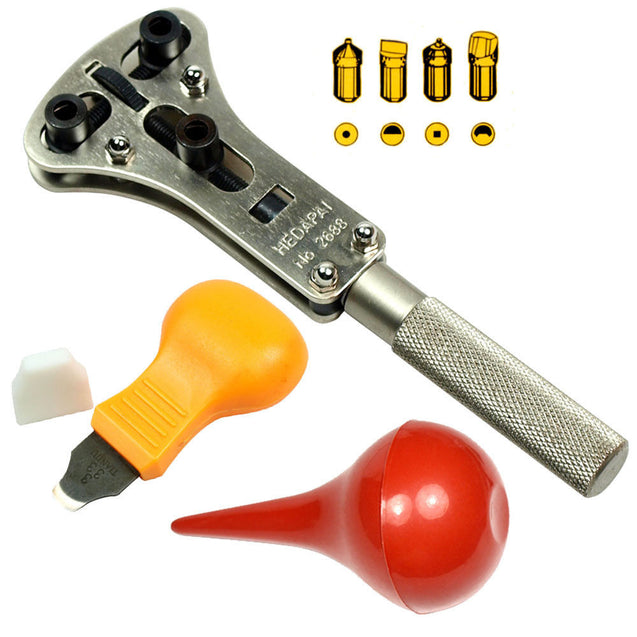 Watch Tool kit - Screw / snap on Watch back Case Opener Remover + Dust Blower - Anyvolume.com