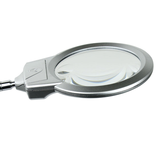 107mm 2.25X 5X Flexible Magnifying Lamp Lighted Desk Reading Magnifier w/ Clamp - Anyvolume.com