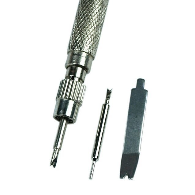 Watch Band Spring Bar Tool Kit - Hammer Punch Pusher Strap Holder with Link Pins - Anyvolume.com