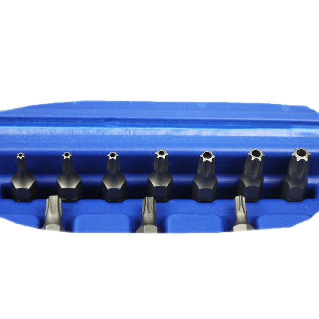 New 29PCS Torx Socket Bit Set 1/4" 3/8" 1/2" Chrome Vanadium Bright Chrome - Anyvolume.com