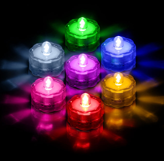 LED Submersible Waterproof Wedding Holiday Decoration Party Tea Lights 3 6 12 24 - Anyvolume.com