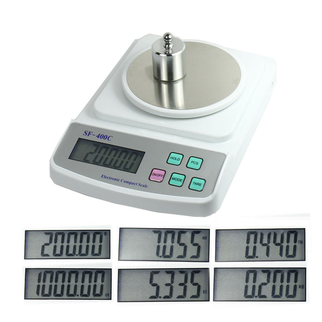 Digital Scale 500g x 0.01g for Precision Weighing & Counting - USB Wall Adapter - Anyvolume.com