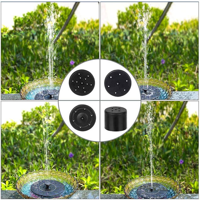 Solar Powered Floating Bird Bath Water Fountain Outdoor Pond Pool Garden Patio