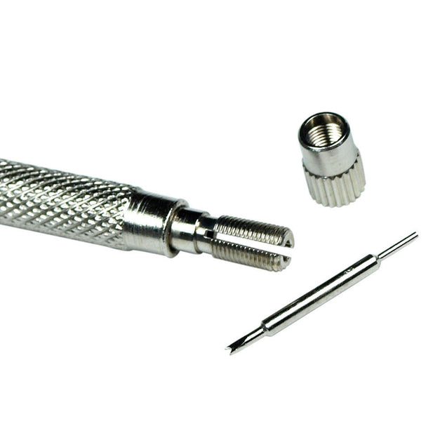 Watch Band Spring Bar Tool Kit - Hammer Punch Pusher Strap Holder with Link Pins - Anyvolume.com