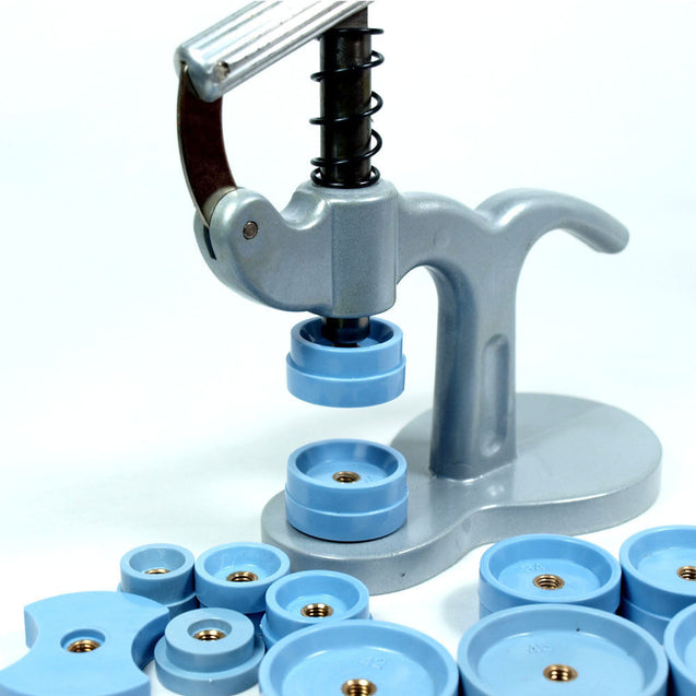 Snap on Watch Back Case Opener Fitting Tool kit - Press + Opener Knife + Blower - Anyvolume.com