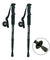 Pair of 2 Trekking Walking Hiking Sticks Anti-shock Adjustable Alpenstock Poles