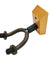 2 PCS Guitar Hangers Wall Mount Adjustable Arm Instrument Display Holder Wooden