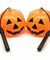 Pumpkin Lantern with Light Handheld Handle Durable Halloween Trick or Treating 