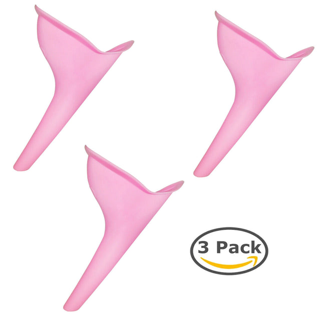 3/5PCS Portable Female Urinal Funnel Camping Travel Toilet Stand Pee Device