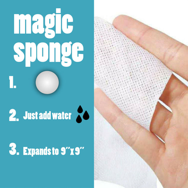 100 Pack Magic Tissue / Compressed Towel  Washcloths for Travel Camping