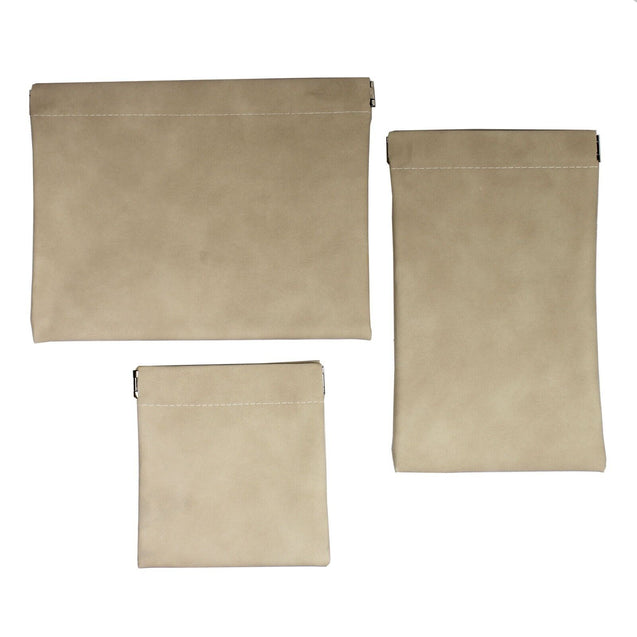 3PCS Portable Makeup Bag Travel Storage Pouch Shrapnel for Headphone Jewelry