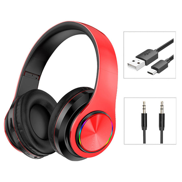 Wireless Bluetooth Headphones Super Bass Foldable Stereo Earphones Headsets Mic 