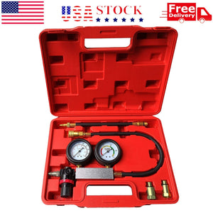 Engine Compression Diagnosis Tester Cylinder Leak Down Gauges Detector Leakage