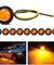 20X 3/4" 12V Marker Lights LED Truck Trailer Round Side Bullet Light Amber Red
