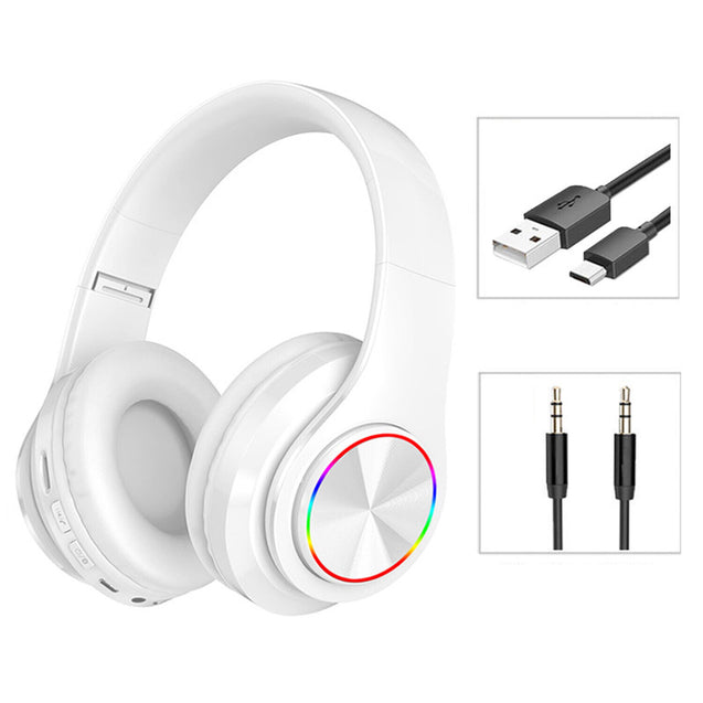Wireless Bluetooth Headphones Super Bass Foldable Stereo Earphones Headsets Mic 