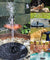 Solar Power Floating Fountain Outdoor Water Pump With Filter Panel Pond Pool