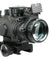 Tactical 4X32 Rifle Scope Fiber Optic Sight & illuminated Chevron Range Recticle