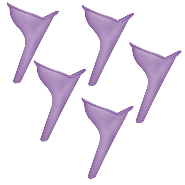 3/5PCS Portable Female Urinal Funnel Camping Travel Toilet Stand Pee Device