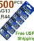 500 PCS LR44 AG13 357 LR1154 1.5V Alkaline Battery for Watch Lighter