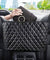 Car Net Pocket Handbag Holder Black PU Leather Between Car Seat Storage US