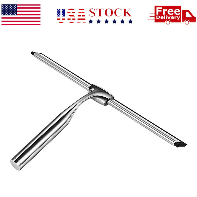Stainless Steel All-Purpose Squeegee Shower Cleaner Doors Bathroom Windows Glass