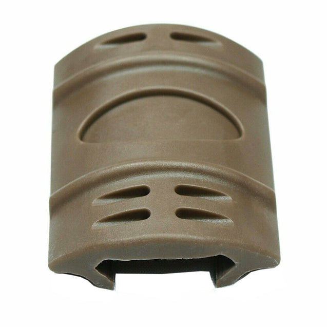 24 PCS Universal Weaver Picatinny Rubber Rail Covers Tan / Dark Earth