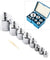 8 pcs calibration weight set 10g 20g 50g 100g 200g 500g - 1000g 1Kg total weight