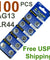 Wholesale 100 PCS LR44 AG13 357 LR1154 1.5V Alkaline Battery - Carded