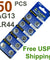50 PCS LR44 AG13 357 LR1154 1.5V Alkaline Battery for Watch Lighter