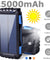 25000mAh Solar Power Bank Battery Dual USB Waterproof Charger for Phone 3 Color