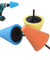 Foam Drill Polishing Cone Ball Pads Kit Car Hub Waxing Buffing Wheel Polisher 4"