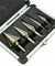 5X HSS Cobalt Multiple Hole Cut 50 Sizes Step Drill Bit Set Kit w/ Aluminum Case