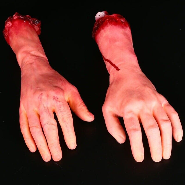Halloween Decoration Blood Severed Limbs Hands Feet Horror Chop Shop Prop Party