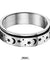 Stainless Steel Moon and Star Anxiety Spinner Ring for Men Woman Fidget 3 Color