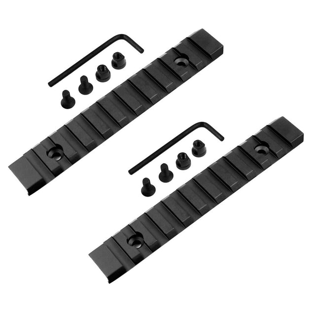 2 PCS KeyMod 11 Slot 5 inch 5" Picatinny Weaver Rail Adapter Section - Aluminum
