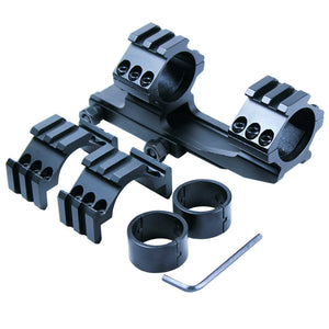 Tactical 30mm-1" PEPR Cantilever Rifle Scope Mount with Extra Tri-rail Rings