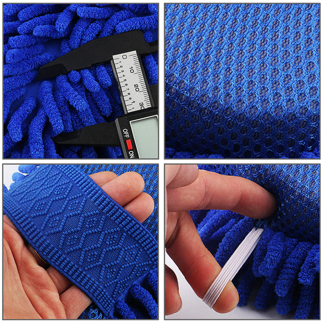 Car Auto Hand Wash Towel Microfiber Washing Gloves Coral Sponge Cleaning Tool