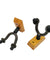 2 PCS Guitar Hangers Wall Mount Adjustable Arm Instrument Display Holder Wooden