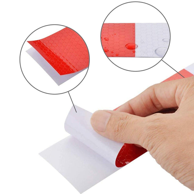 Conspicuity Tape DOT-C2 Approved Reflective Trailer Red White 2”x150’ -1 Roll