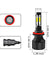 4-Side H11 LED Headlight Bulbs H8 H9 Kits 2800W 280000LM Power 6000K White BLACK
