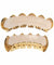 Hip Hop Grillz Teeth 14k Gold Plated Rainbow Vampire Fangs Top Bottom Set