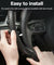 2PC Car Steering Wheel Booster Non-Slip Carbon Fiber Cover Universal Accessories