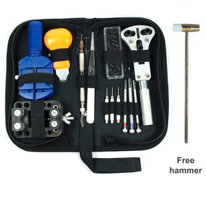 Watch Repair Tool Kit Case Opener Link Remover Spring Bar Tool - Carrying Case