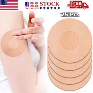 25pcs Freestyle Adhesive Patch No Glue in Center for Libre Enlite Guardian Beige