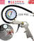 Dial Tire Inflator Gauge Flexible Hose 220 PSI Pistol Style Air Chuck Pneumatic