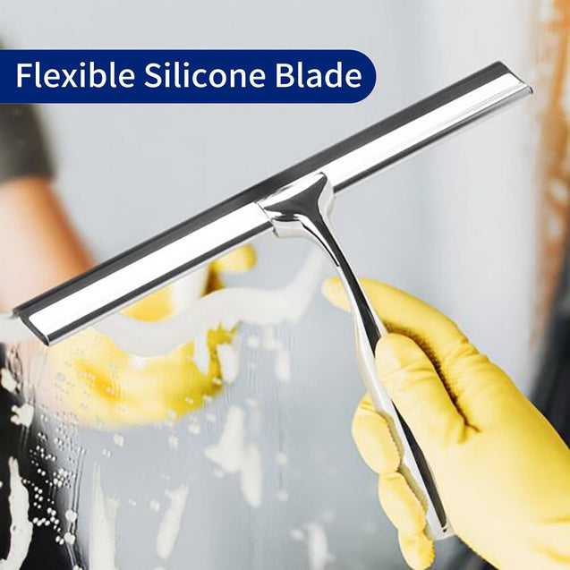 Stainless Steel All-Purpose Squeegee Shower Cleaner Doors Bathroom Windows Glass